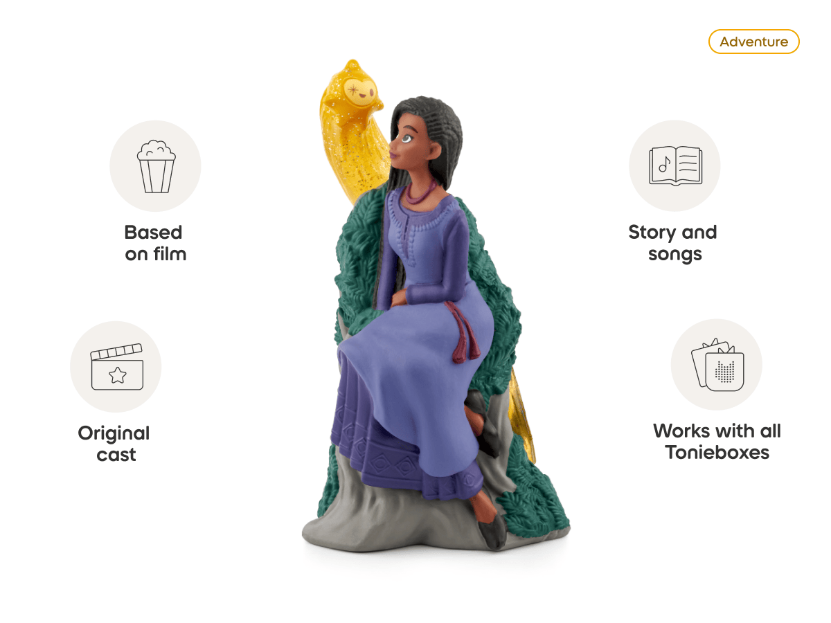 Tonies Disney Wish – Screen-Free Audio Tonie Figure with Stories & Songs for Kids (Ages 1+)