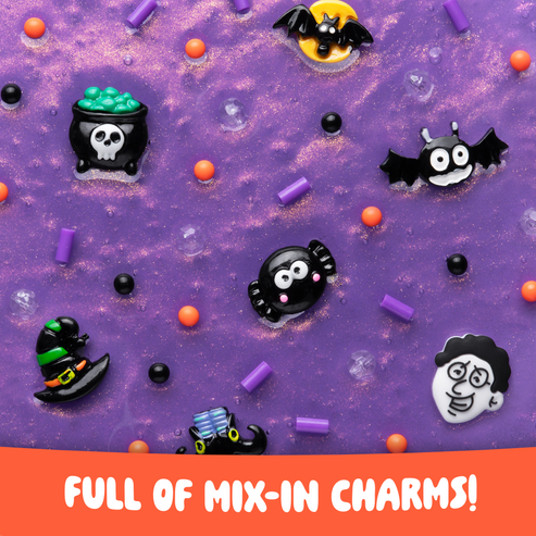 Crazy Aaron's Slime Charmers Witches Brew – Purple Scented Slime with Halloween Witch Charms & Mix-Ins (Ages 3+)