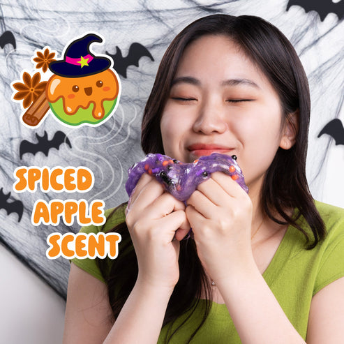 Crazy Aaron's Slime Charmers Witches Brew – Purple Scented Slime with Halloween Witch Charms & Mix-Ins (Ages 3+)