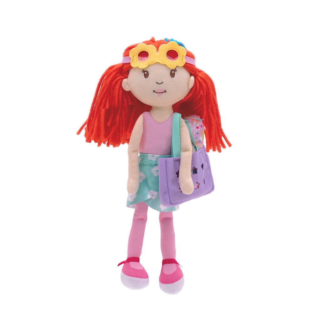 Manhattan Toy Groovy Girls Tropical Times Doll Outfit – 4-Piece Beach Set with Goggles, Beach Bag & Floral Towel for 13" Groovy Girls Dolls (Ages 3+)