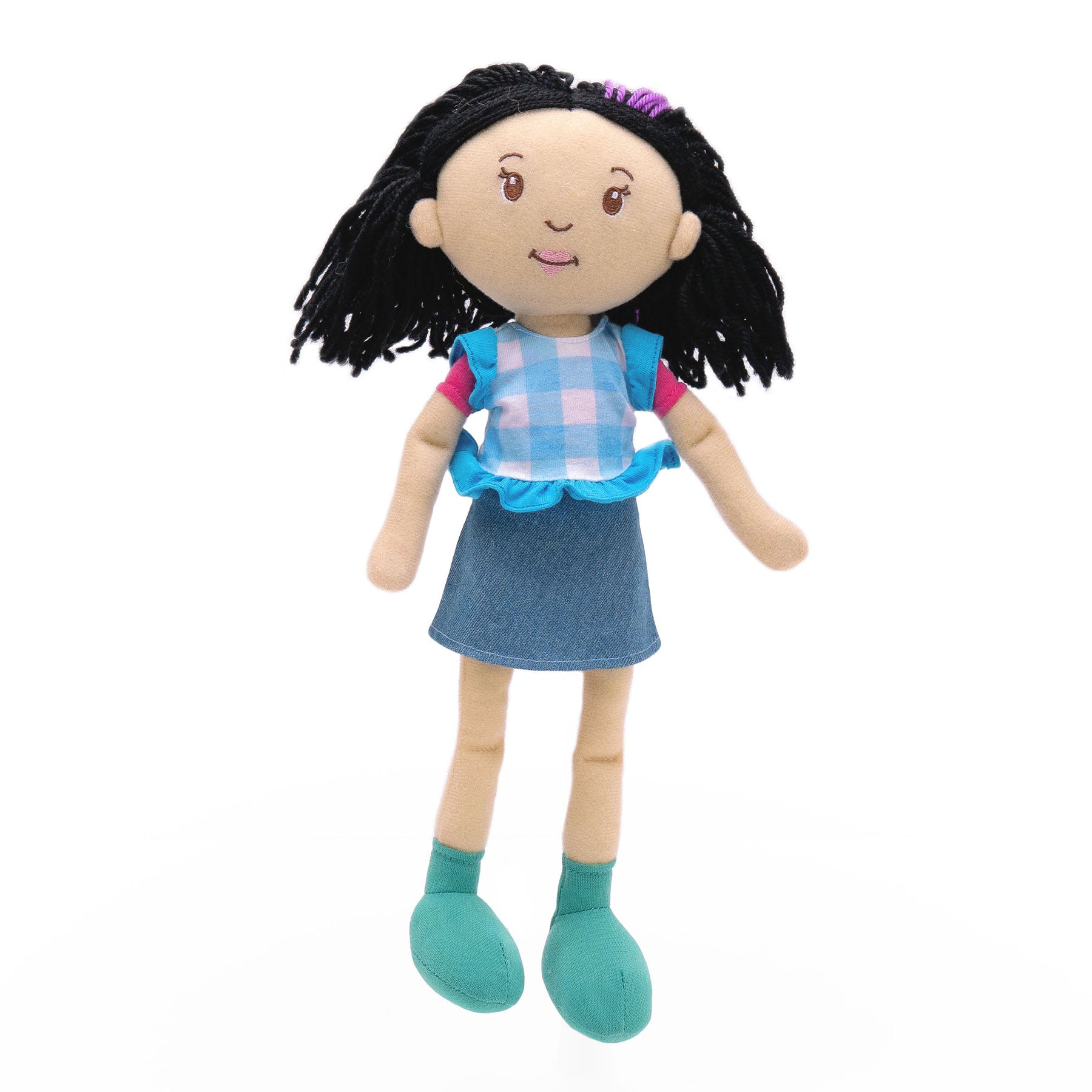 Manhattan Toy Groovy Girls Darling in Denim Doll Outfit – 2-Piece Frilly Shirt & Denim Skirt Set (Ages 3+)