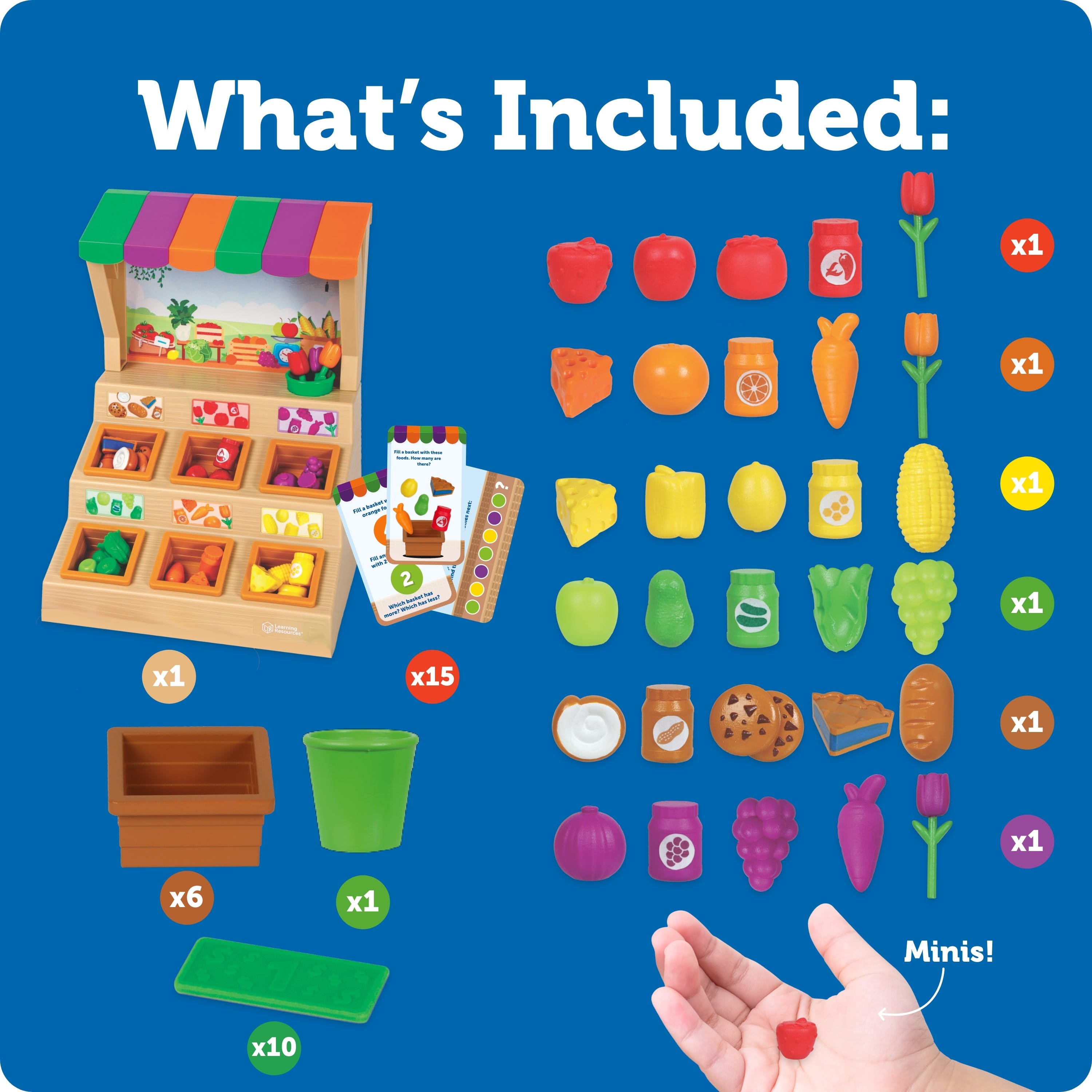 Learning Resources Mini Farmstand Sorting Set