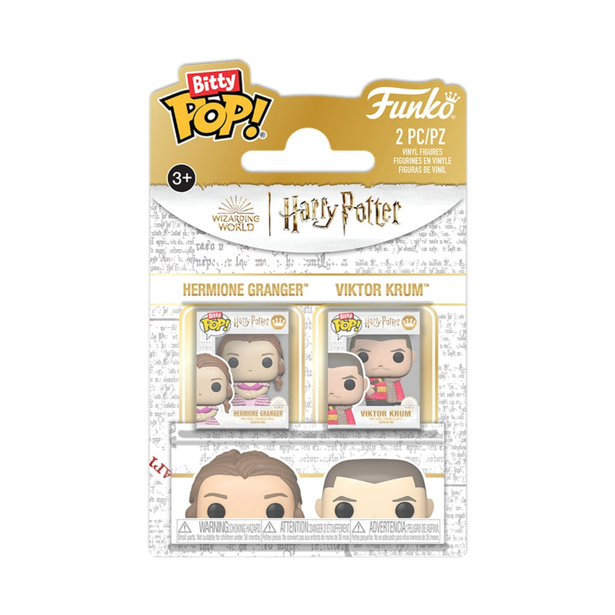 Funko Bitty Pop! Harry Potter – Hermione Granger & Viktor Krum 2-Pack Mini Vinyl Figures (Ages 3+)