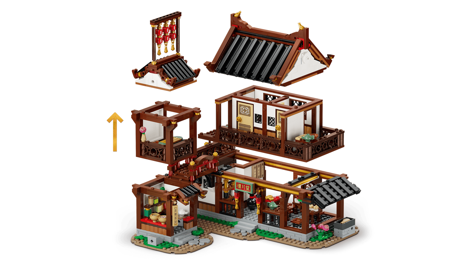 LEGO Chinese Festivals Ancient Moon-Gazing Inn (80121) – Mid-Autumn Festival Building Set