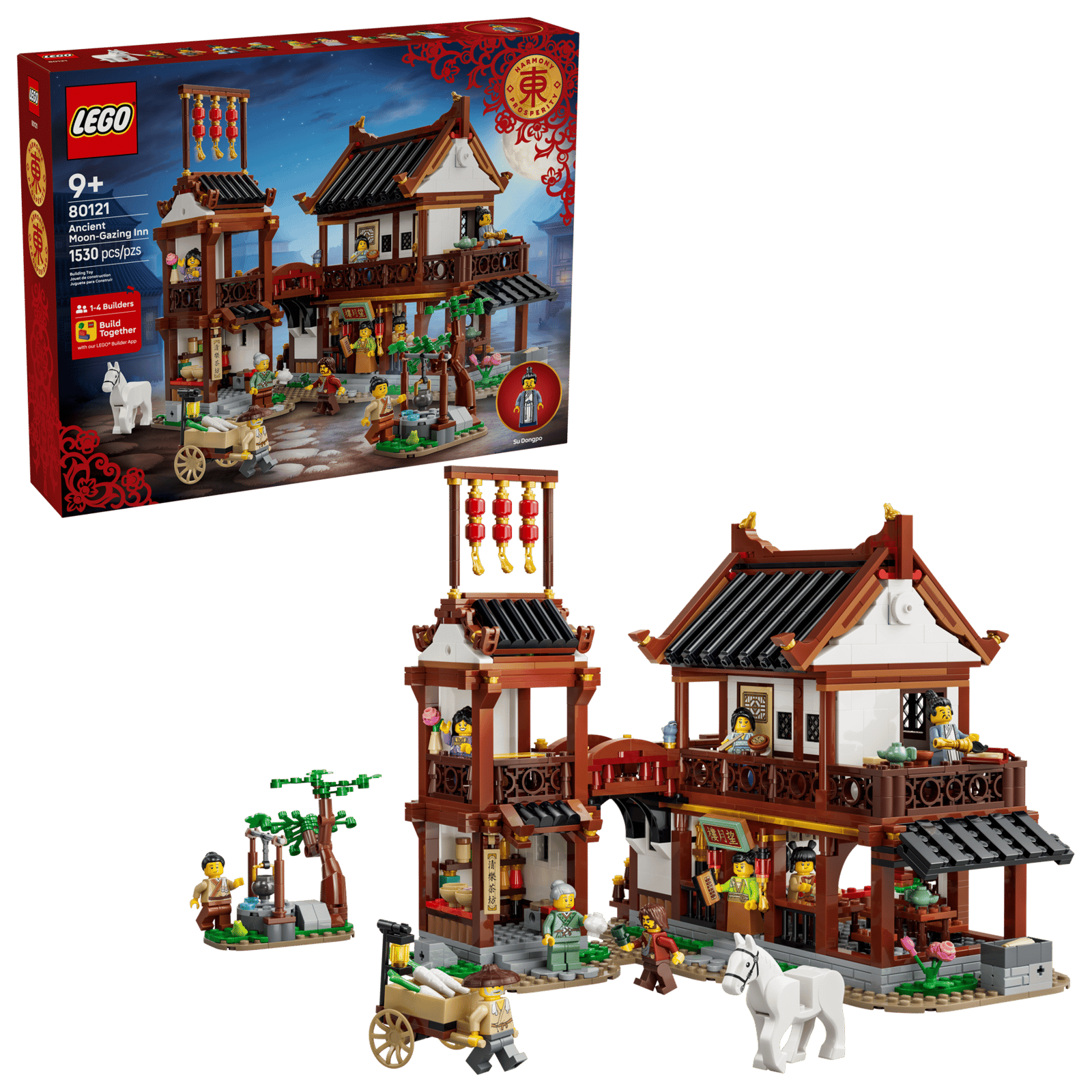 LEGO Chinese Festivals Ancient Moon-Gazing Inn (80121) – Mid-Autumn Festival Building Set