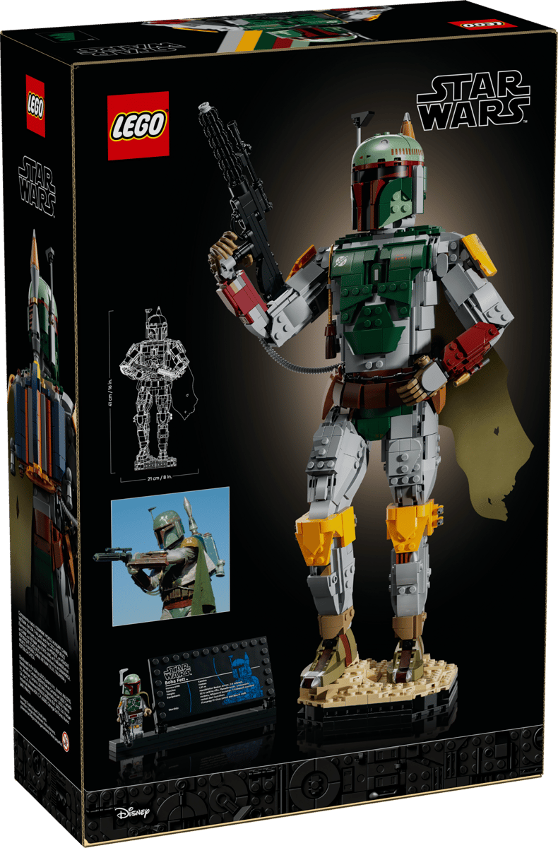 LEGO Star Wars Boba Fett™ – 1,544-Piece Poseable Bounty Hunter Display Figure from Return of the Jedi (Ages 18+) [75455]