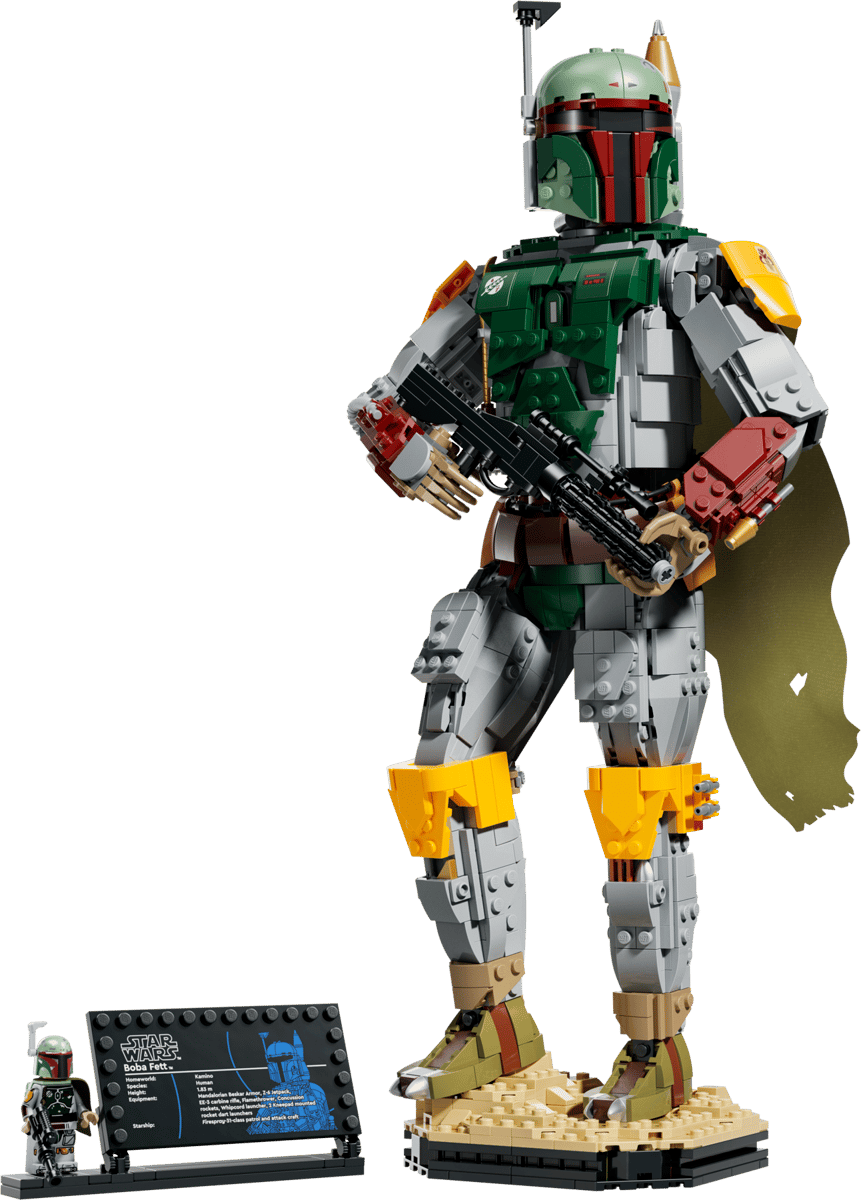 LEGO Star Wars Boba Fett™ – 1,544-Piece Poseable Bounty Hunter Display Figure from Return of the Jedi (Ages 18+) [75455]