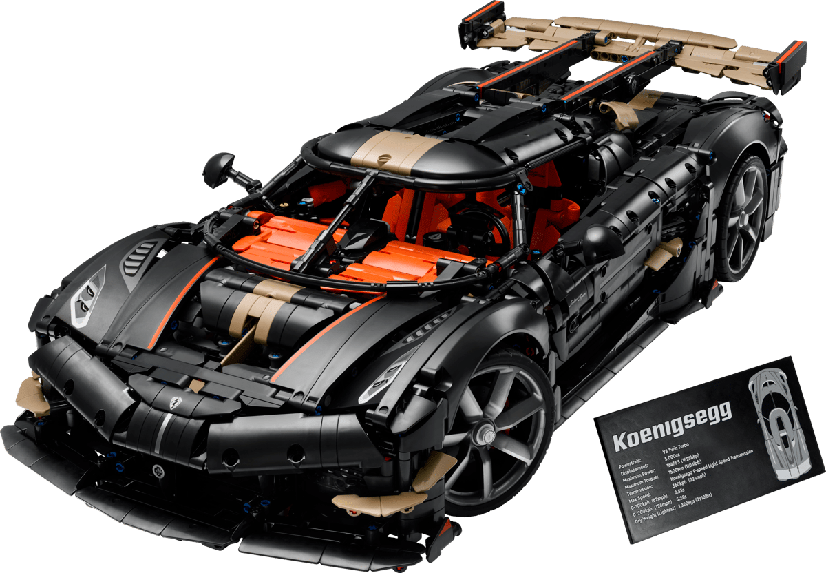 LEGO Technic Koenigsegg Sadair's Spear Megacar – Ultimate Car Concept Series for Adults 18+ (4,104 Pieces) (42232)