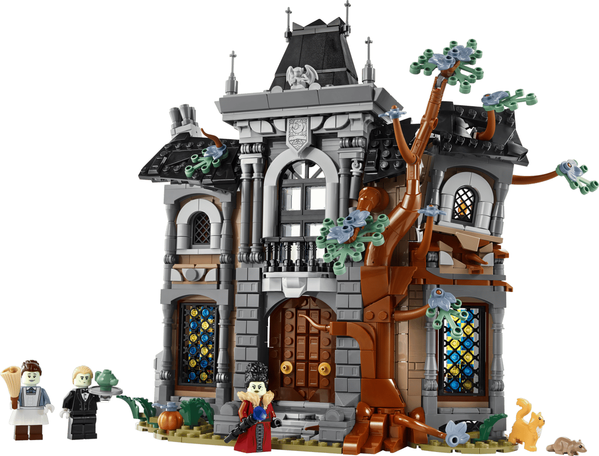 LEGO Icons Mayor Manor – Midnight Valley Collection Haunted Mansion Building Set for Adults 18+ (1,420 Pieces) (11383)