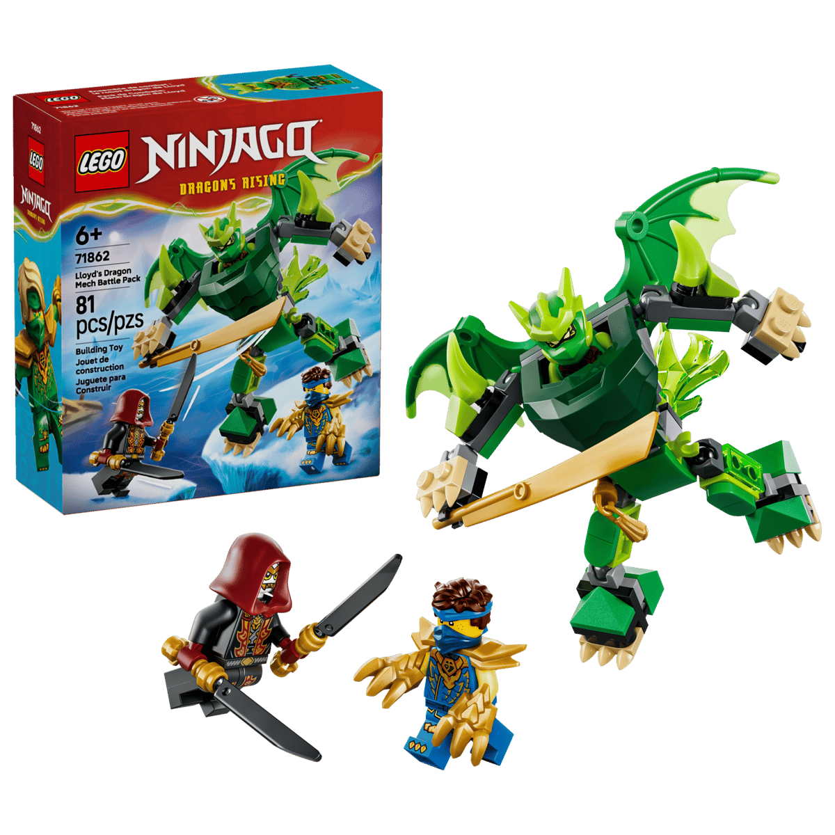 LEGO Ninjago Lloyd's Dragon Mech Battle Pack (71862) | Ninjago Building Set for Ages 8+