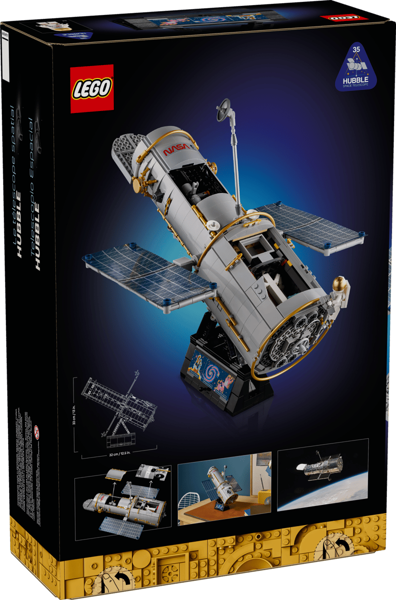 LEGO Icons Hubble Space Telescope – 1,252-Piece NASA Space Observatory Display Model (Ages 18+) [11382]