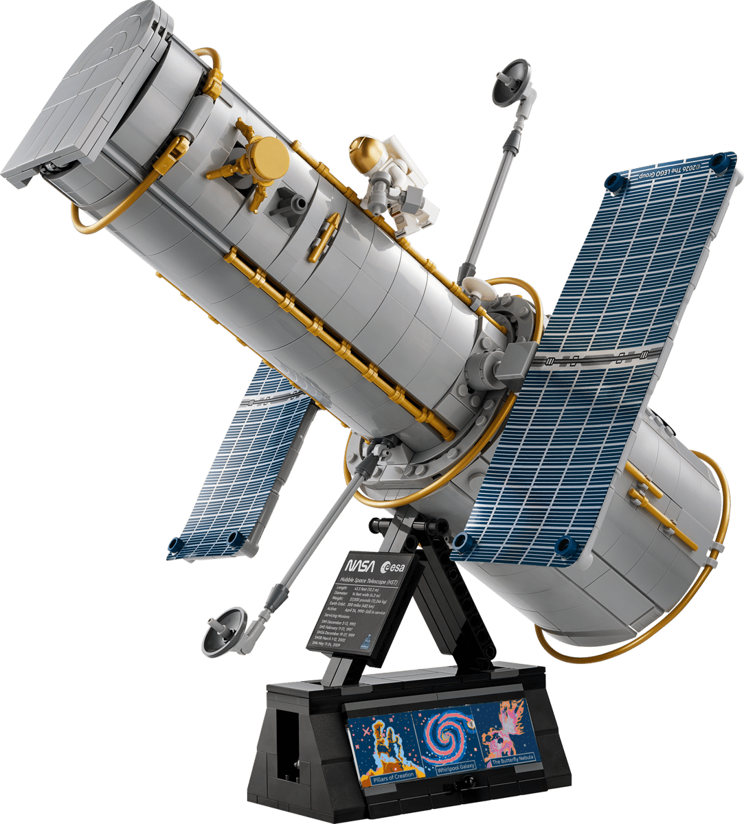 LEGO Icons Hubble Space Telescope – 1,252-Piece NASA Space Observatory Display Model (Ages 18+) [11382]