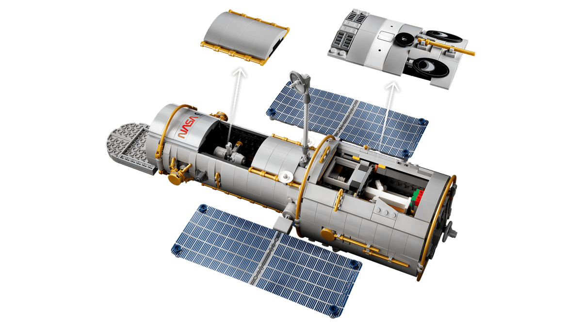 LEGO Icons Hubble Space Telescope – 1,252-Piece NASA Space Observatory Display Model (Ages 18+) [11382]