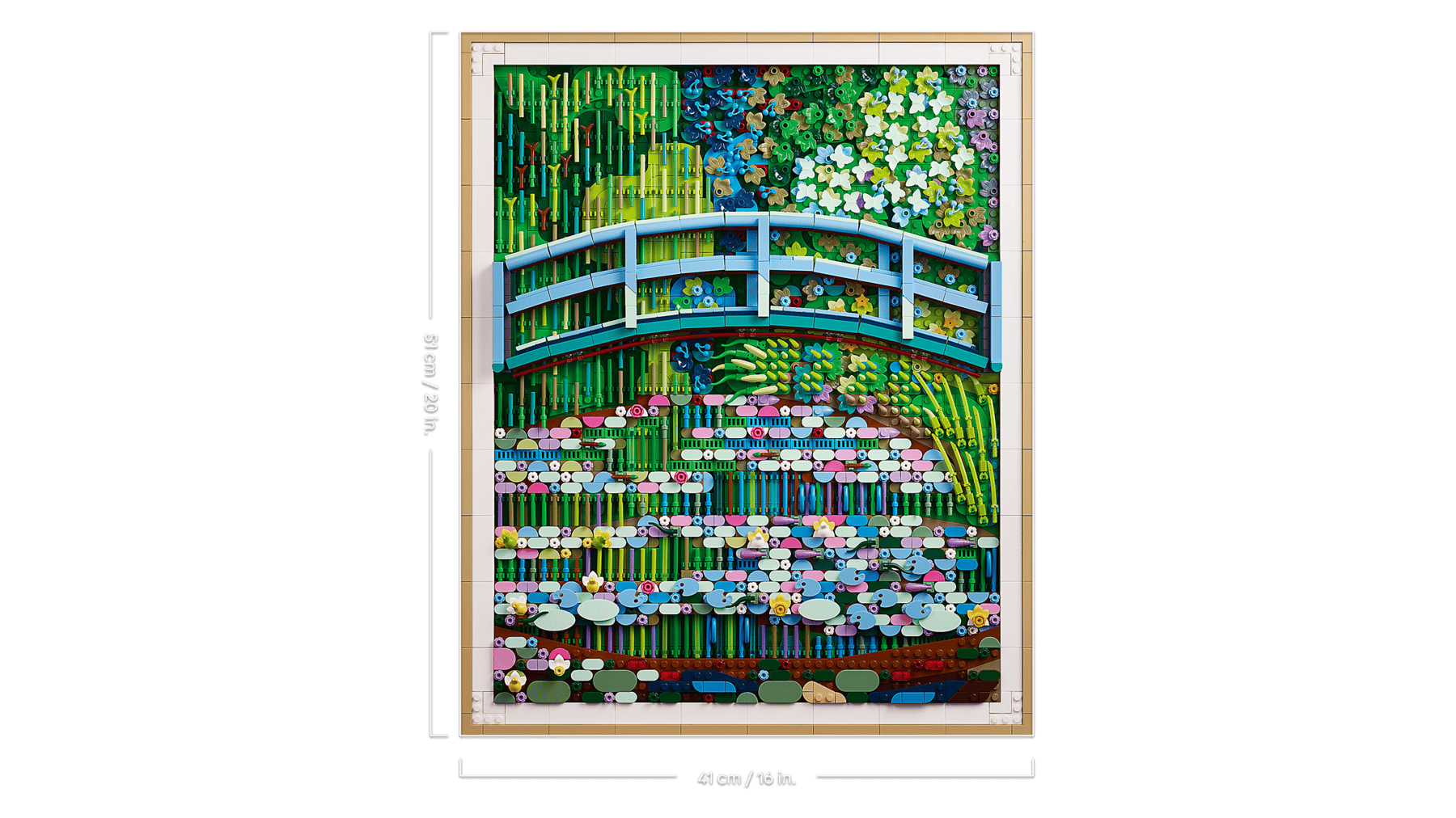 LEGO Art Claude Monet – Bridge over a Pond of Water Lilies [31220]