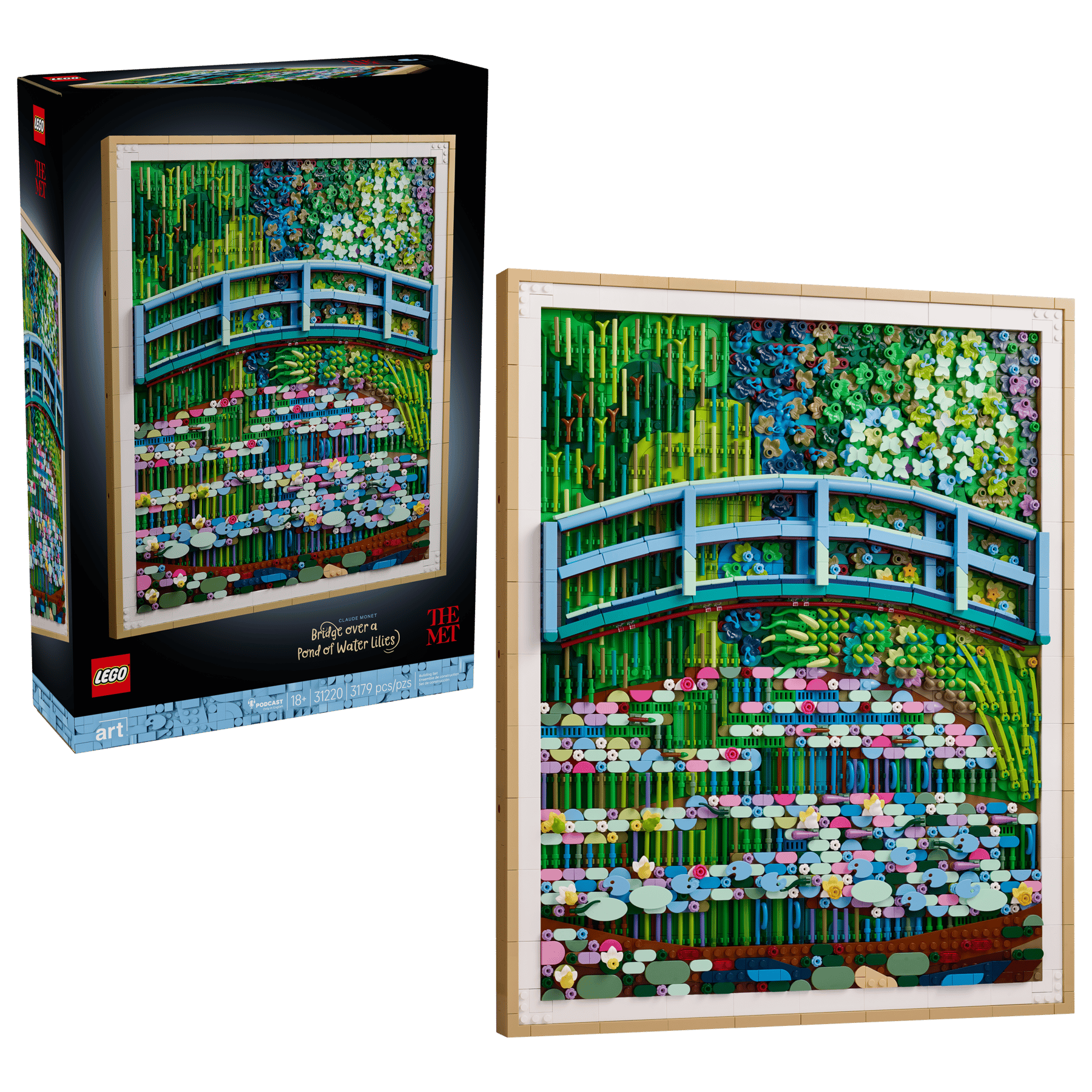 LEGO Art Claude Monet – Bridge over a Pond of Water Lilies [31220]