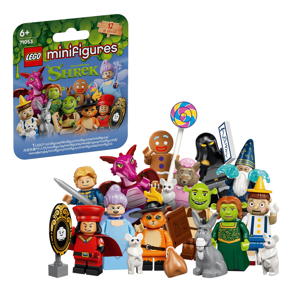 LEGO Minifigures Series 40 Shrek – Blind Bag Collectible Minifigure (Ages 5+, 1 Random Figure) (71053)