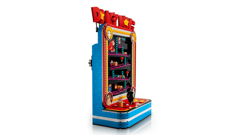 LEGO Super Mario Donkey Kong™ Arcade – 1,367-Piece Interactive Retro Arcade Cabinet with Barrel Mechanism (Ages 18+) [72051]