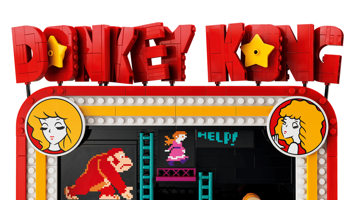 LEGO Super Mario Donkey Kong™ Arcade – 1,367-Piece Interactive Retro Arcade Cabinet with Barrel Mechanism (Ages 18+) [72051]