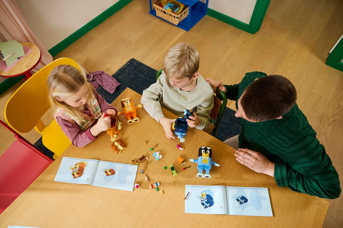 LEGO Bluey Brick-Built Bluey Family (11217) | Bluey Building Set for Ages 4+