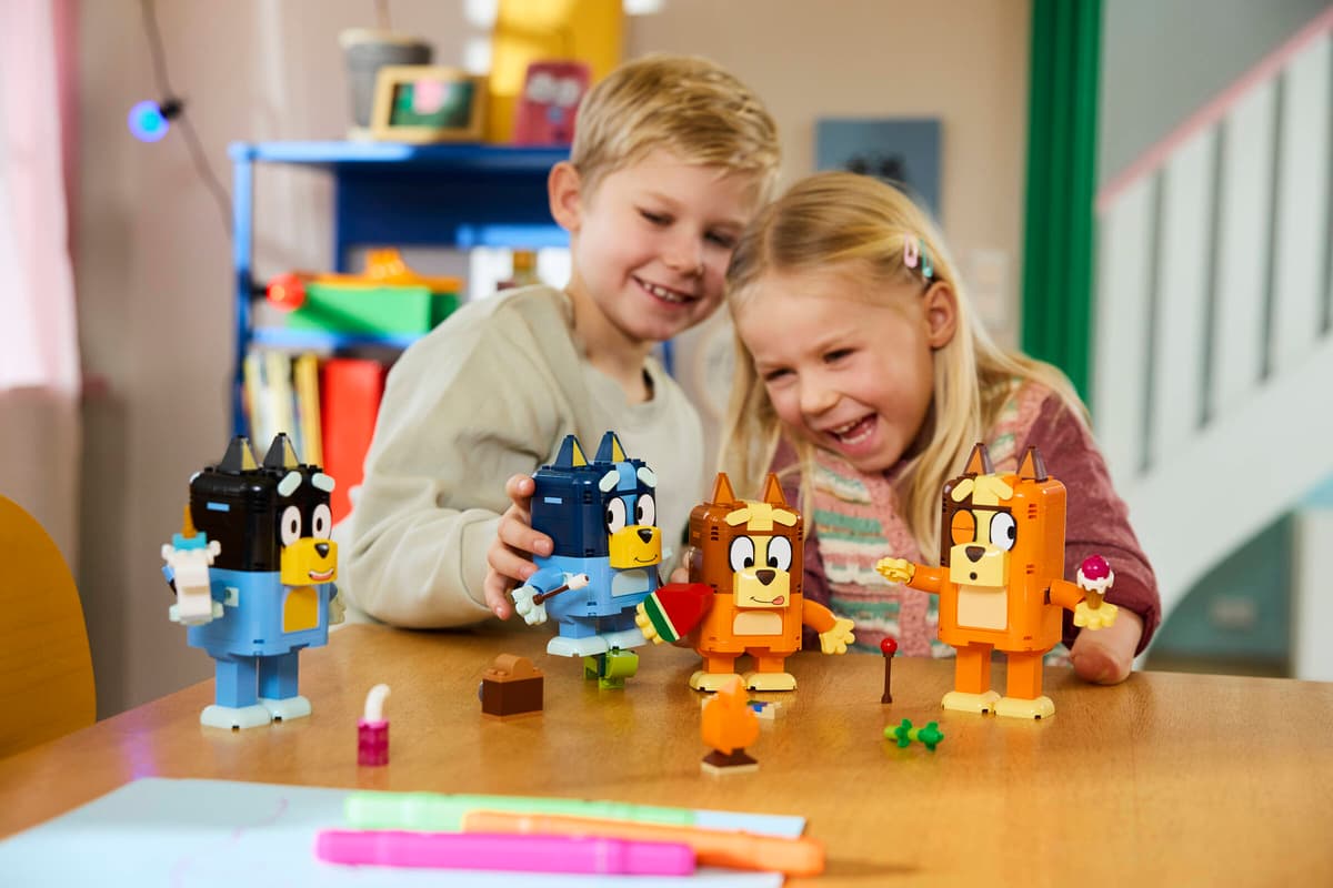 LEGO Bluey Brick-Built Bluey Family (11217) | Bluey Building Set for Ages 4+