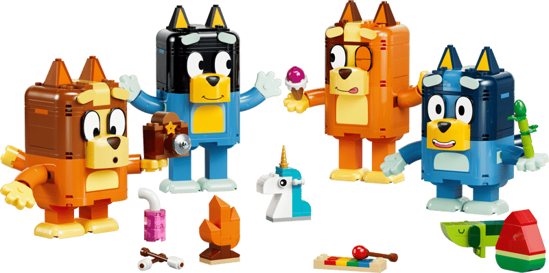 LEGO Bluey Brick-Built Bluey Family (11217) | Bluey Building Set for Ages 4+
