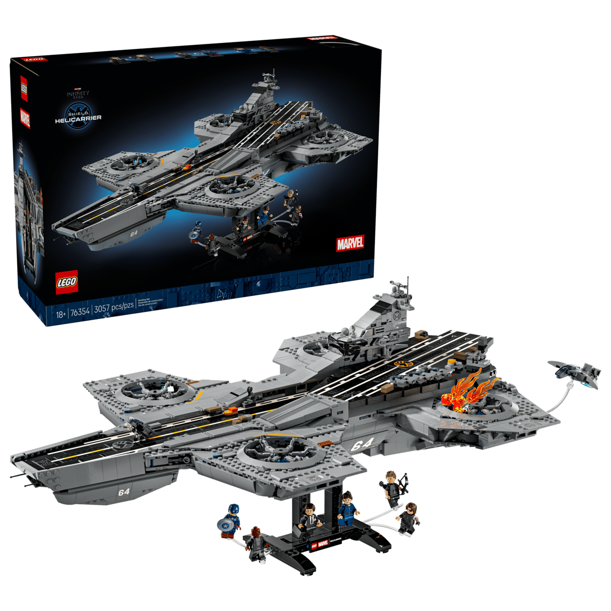 LEGO Marvel S.H.I.E.L.D. Helicarrier (76354) – Ultimate Premium Collector Display Set