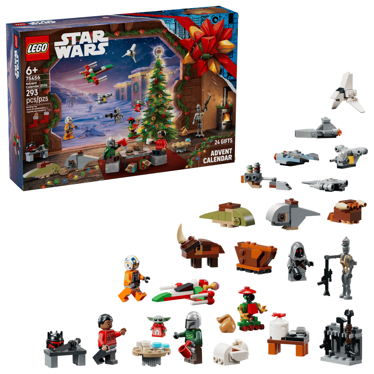 LEGO Star Wars 2026 Advent Calendar – 24-Day Holiday Countdown (Ages 7+, 479 Pieces) (75456)