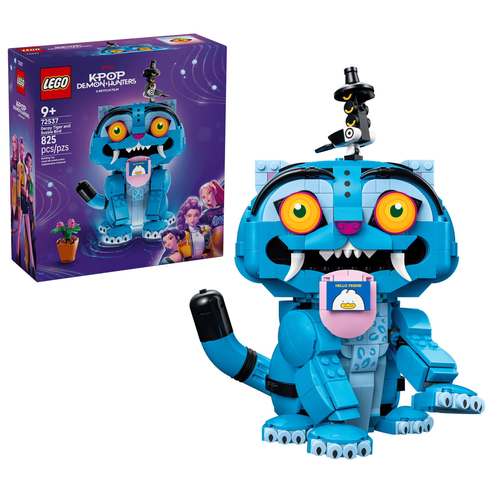 LEGO KPop Demon Hunters Derpy Tiger and Sussie Bird (72537) | Building Set