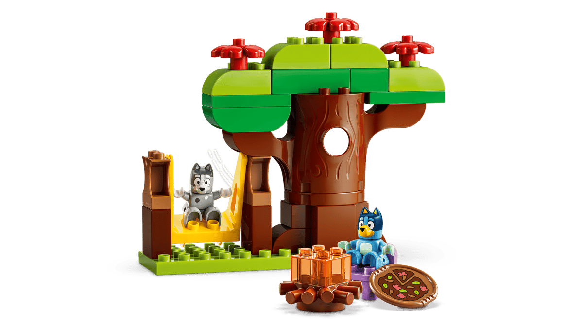 LEGO DUPLO Bluey Pizza Girls with Muffin and Socks (10469) | DUPLO Bluey Building Set for Ages 2+