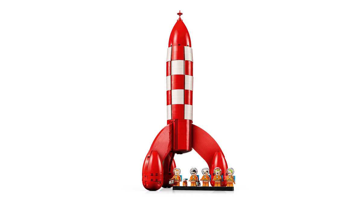 LEGO Ideas Tintin® Moon Rocket (21367) – Collectible Display Building Set for Adults
