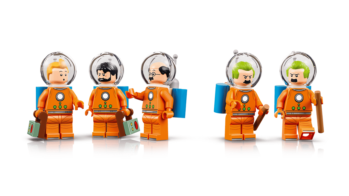 LEGO Ideas Tintin® Moon Rocket (21367) – Collectible Display Building Set for Adults
