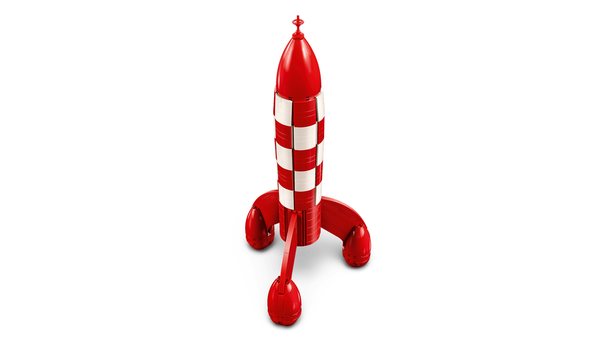 LEGO Ideas Tintin® Moon Rocket (21367) – Collectible Display Building Set for Adults