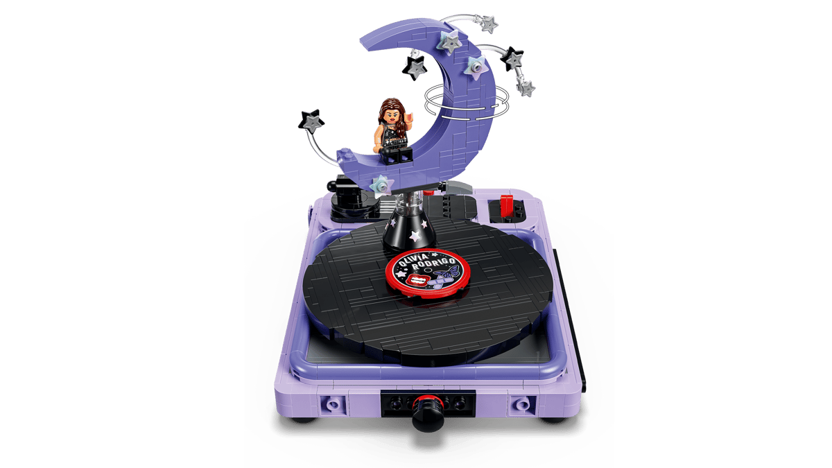LEGO Editions Olivia Rodrigo's Concert Moon – 670-Piece GUTS World Tour Display Set with Record Player & Spinning Moon (Ages 10+) [43029]