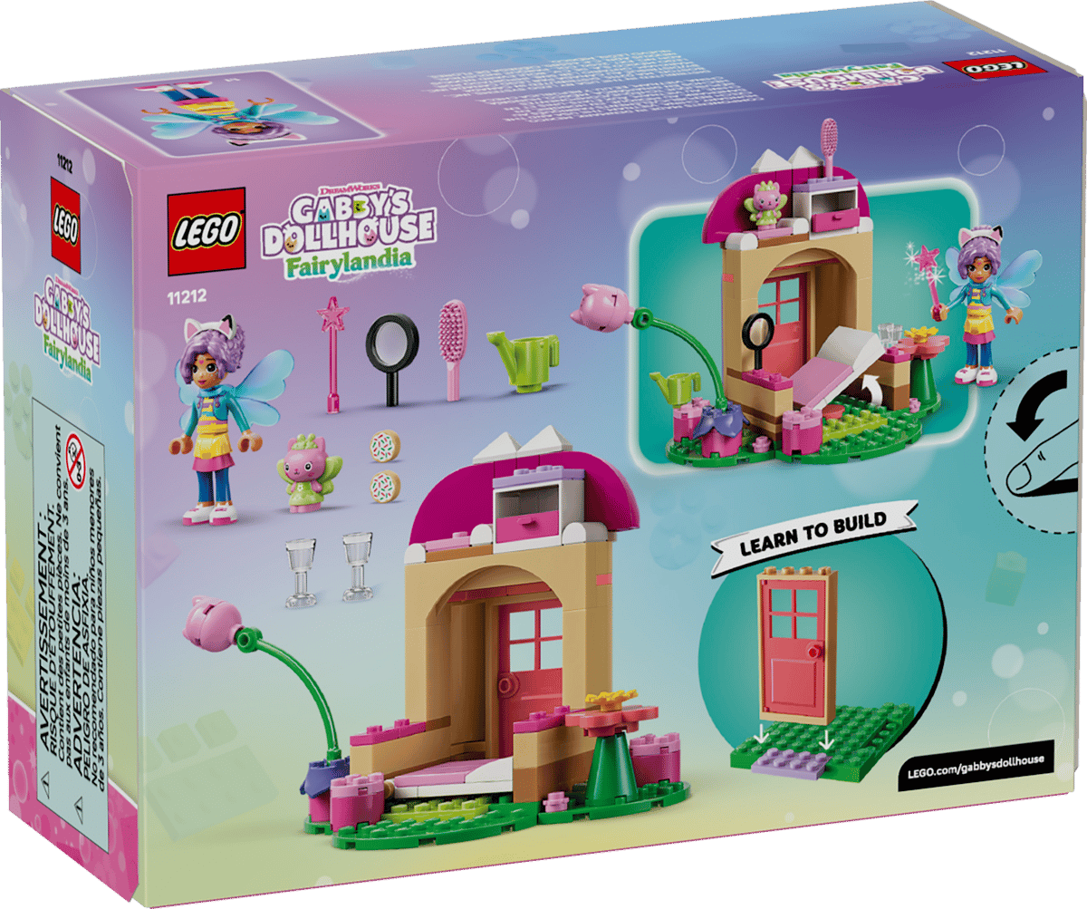 LEGO Gabby's Dollhouse Kitty Fairy's Garden House (11212) | Gabby's Dollhouse Building Set for Ages 4+