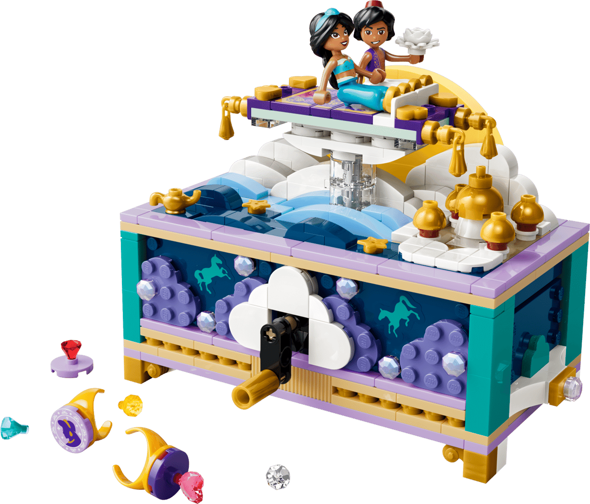 LEGO Disney Princess Jasmine's Jewelry Box (43295) | Disney Princess Building Set for Ages 4+
