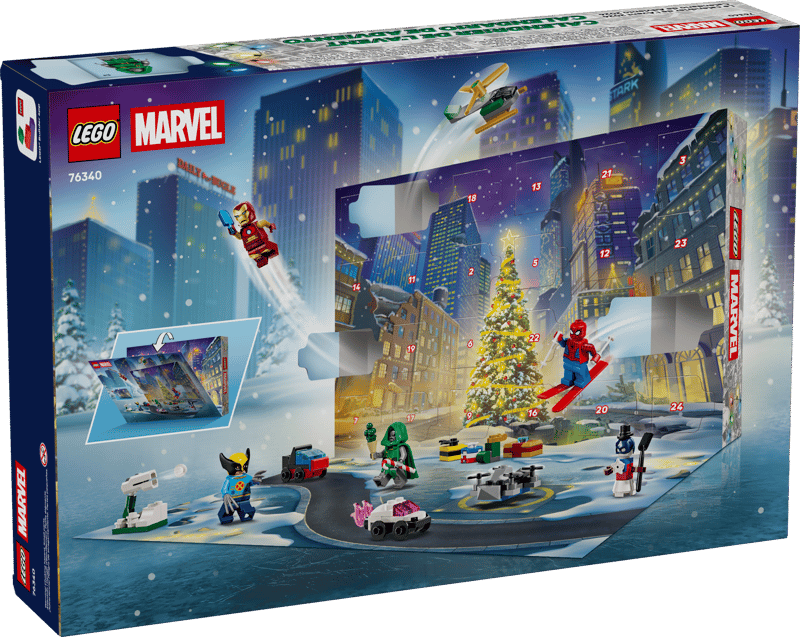 LEGO Marvel Super Heroes 2026 Advent Calendar – 24-Day Holiday Countdown (Ages 7+, 479 Pieces) (76340)