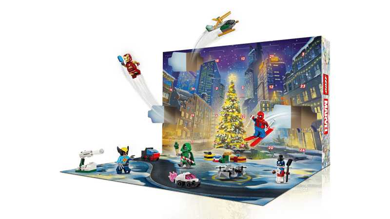 LEGO Marvel Super Heroes 2026 Advent Calendar – 24-Day Holiday Countdown (Ages 7+, 479 Pieces) (76340)