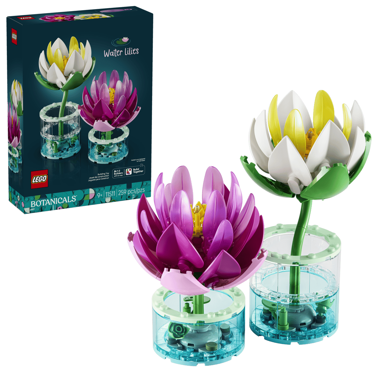 LEGO Botanicals Water Lilies (11511) | Botanicals Building Set for Ages 8+