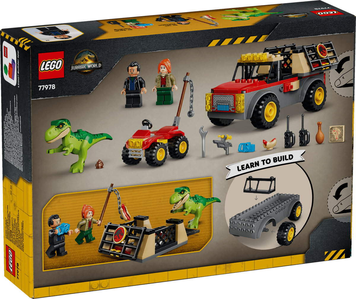 LEGO Jurassic World Young T. rex Transport Truck (77978) | Jurassic World Building Set for Ages 8+