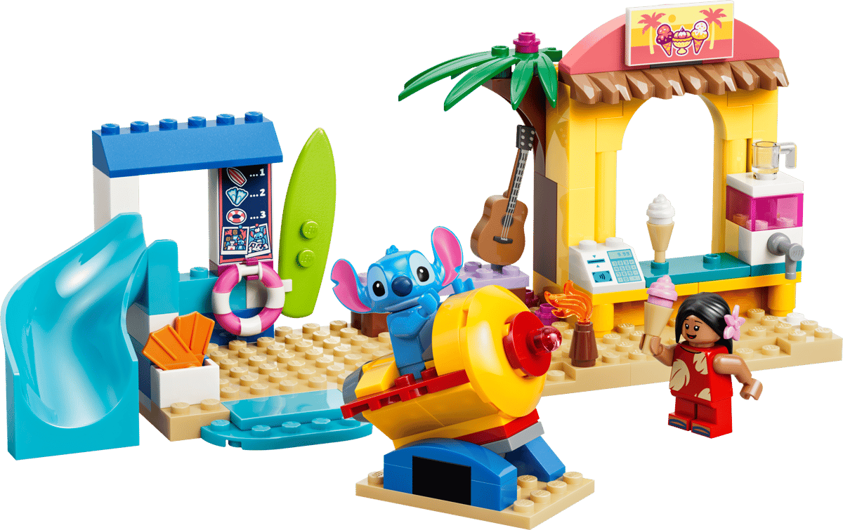 LEGO Disney Classic Beach Fun with Lilo & Stitch (43280) | Disney Classic Building Set for Ages 4+