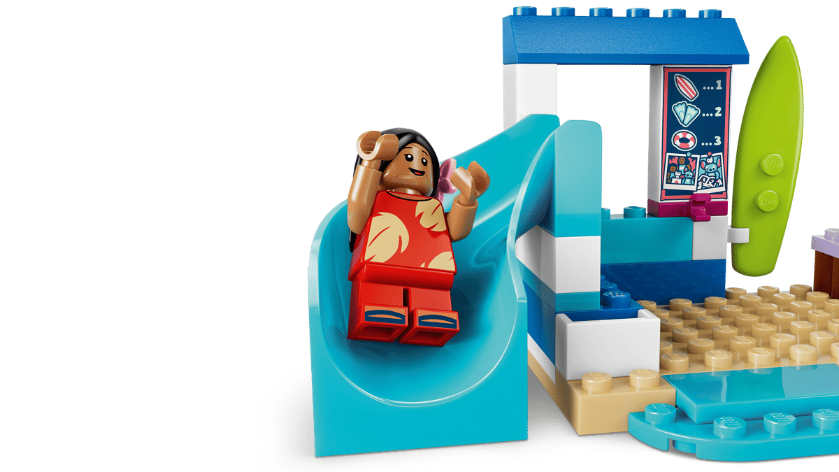 LEGO Disney Classic Beach Fun with Lilo & Stitch (43280) | Disney Classic Building Set for Ages 4+
