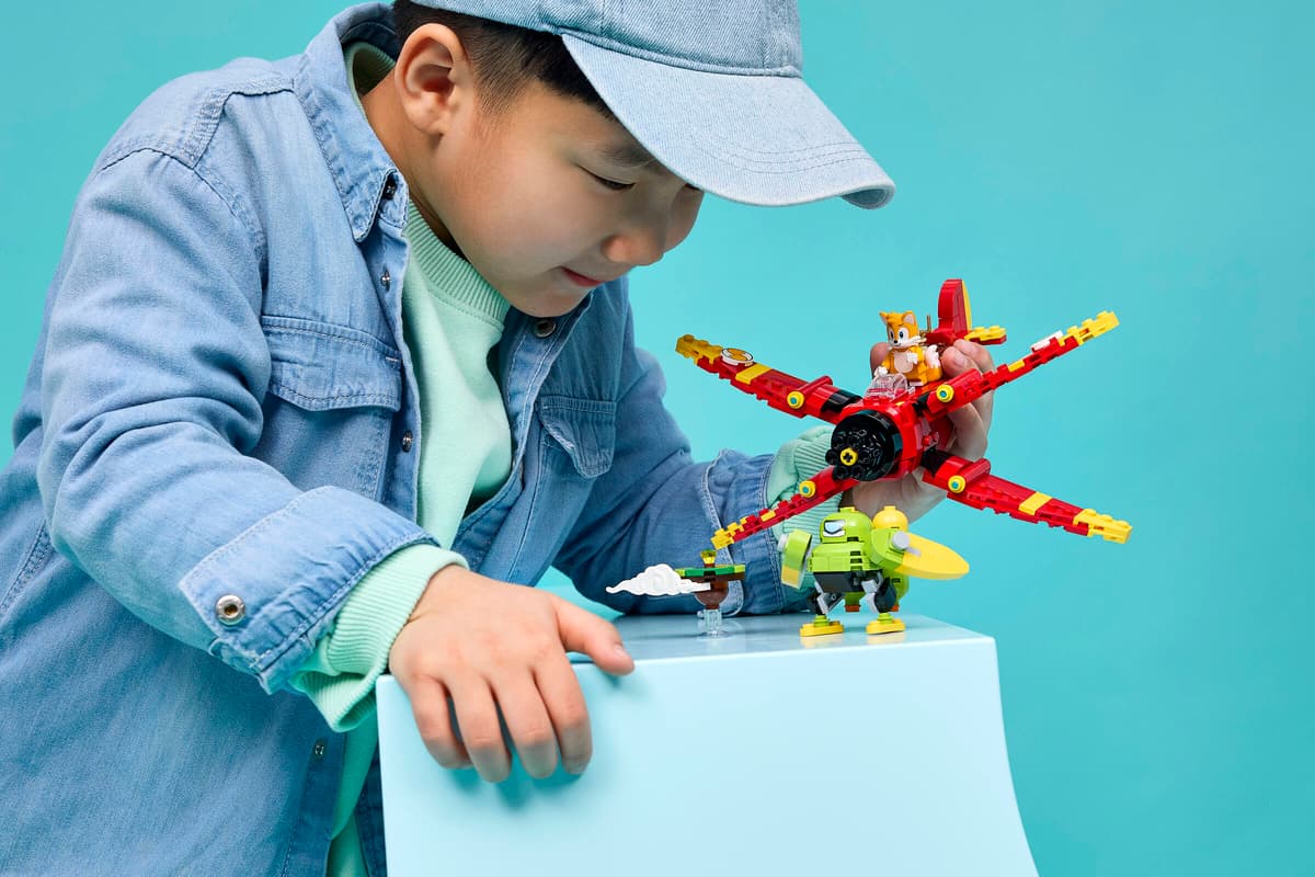 LEGO Sonic Tails' Tornado-1 Plane (77119) | Sonic Building Set for Ages 8+