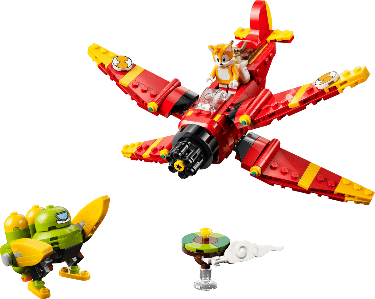 LEGO Sonic Tails' Tornado-1 Plane (77119) | Sonic Building Set for Ages 8+