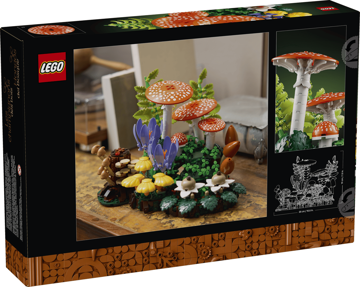 LEGO Botanicals Woodland Mushrooms (11505) | Botanicals Building Set for Ages 8+