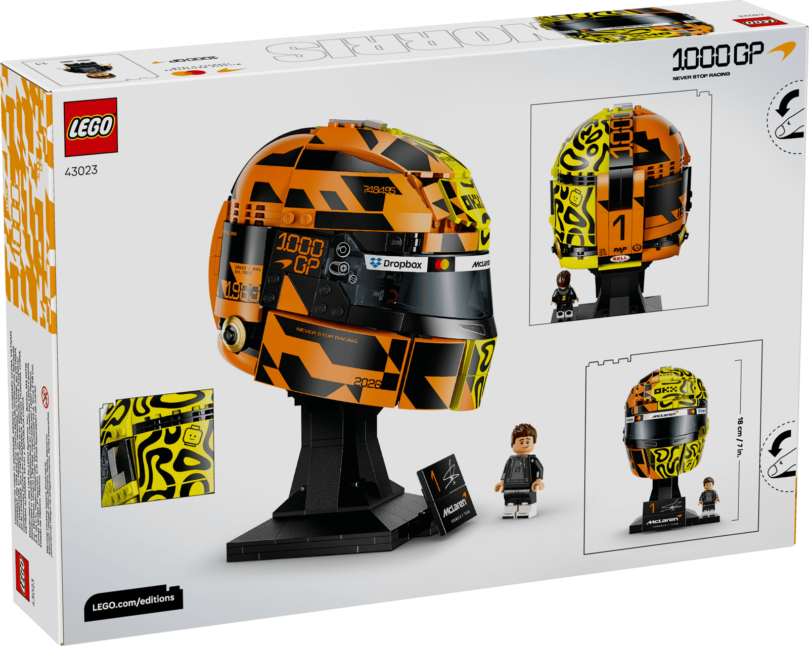 LEGO Editions McLaren Mastercard F1® Team Lando Norris Helmet (43023
