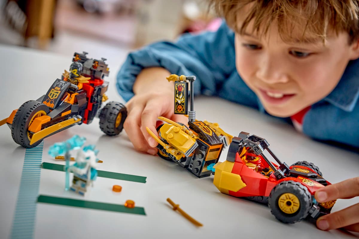 LEGO Ninjago Kai and Cole's Combiner Vehicles (71864) | Ninjago Building Set for Ages 8+