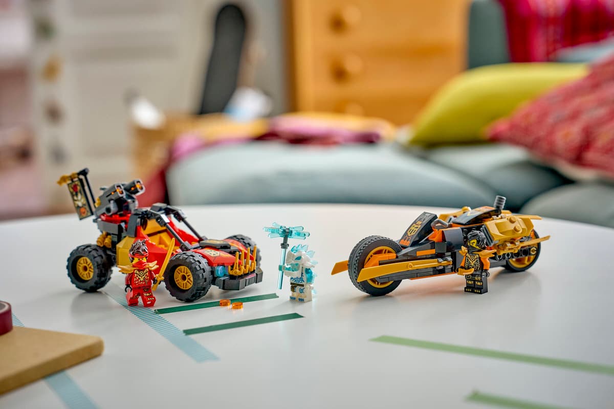LEGO Ninjago Kai and Cole's Combiner Vehicles (71864) | Ninjago Building Set for Ages 8+