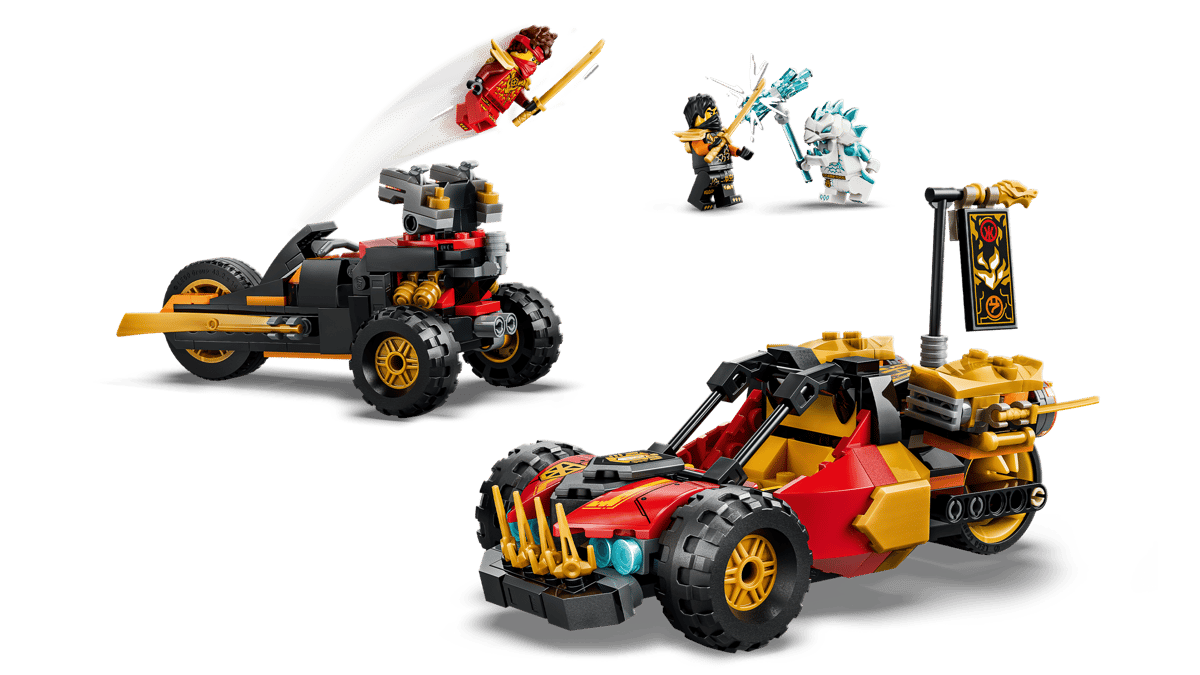 LEGO Ninjago Kai and Cole's Combiner Vehicles (71864) | Ninjago Building Set for Ages 8+