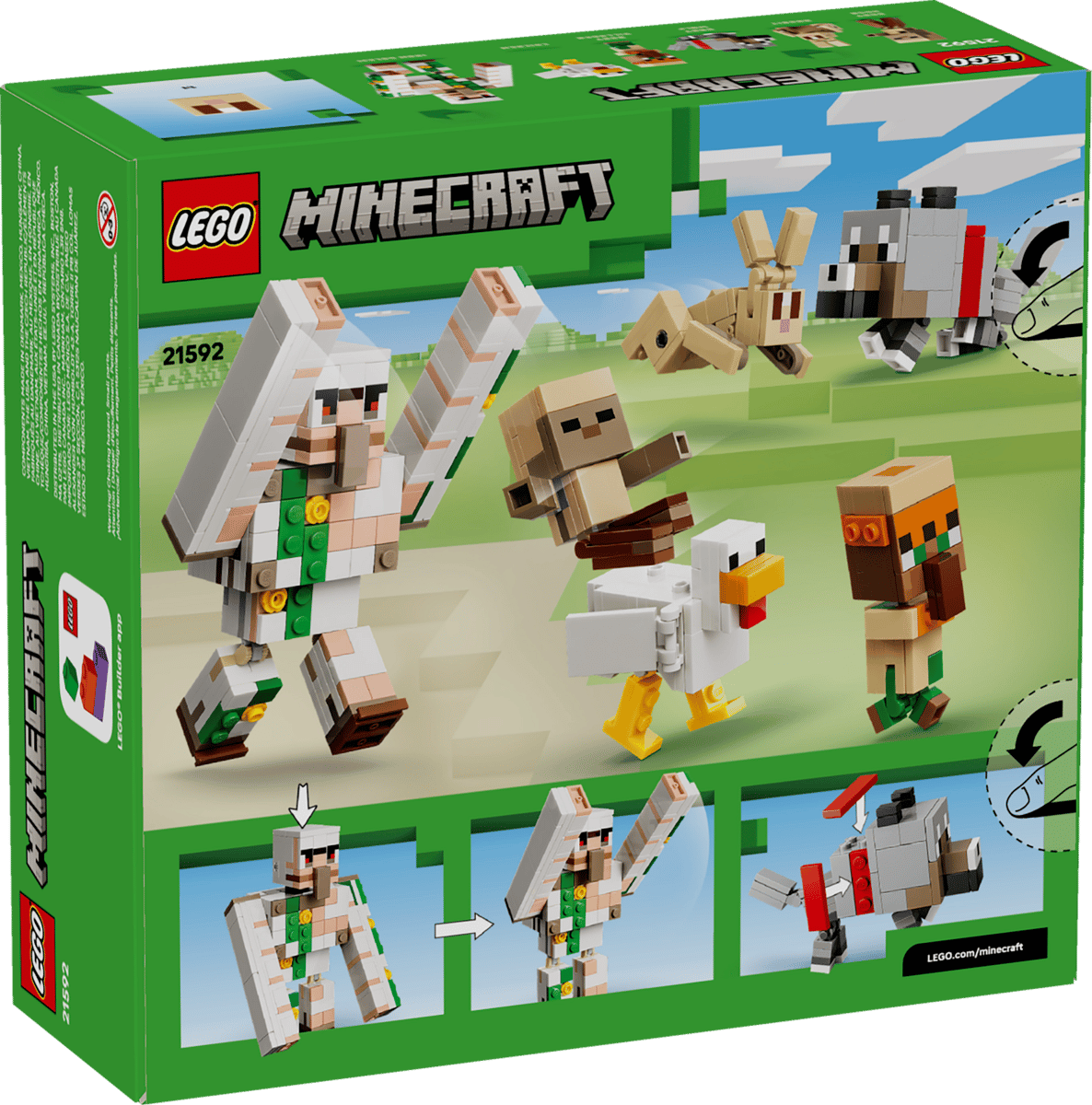 LEGO Minecraft Chicken Jockey Desert Attack (21592) | Minecraft Building Set for Ages 8+