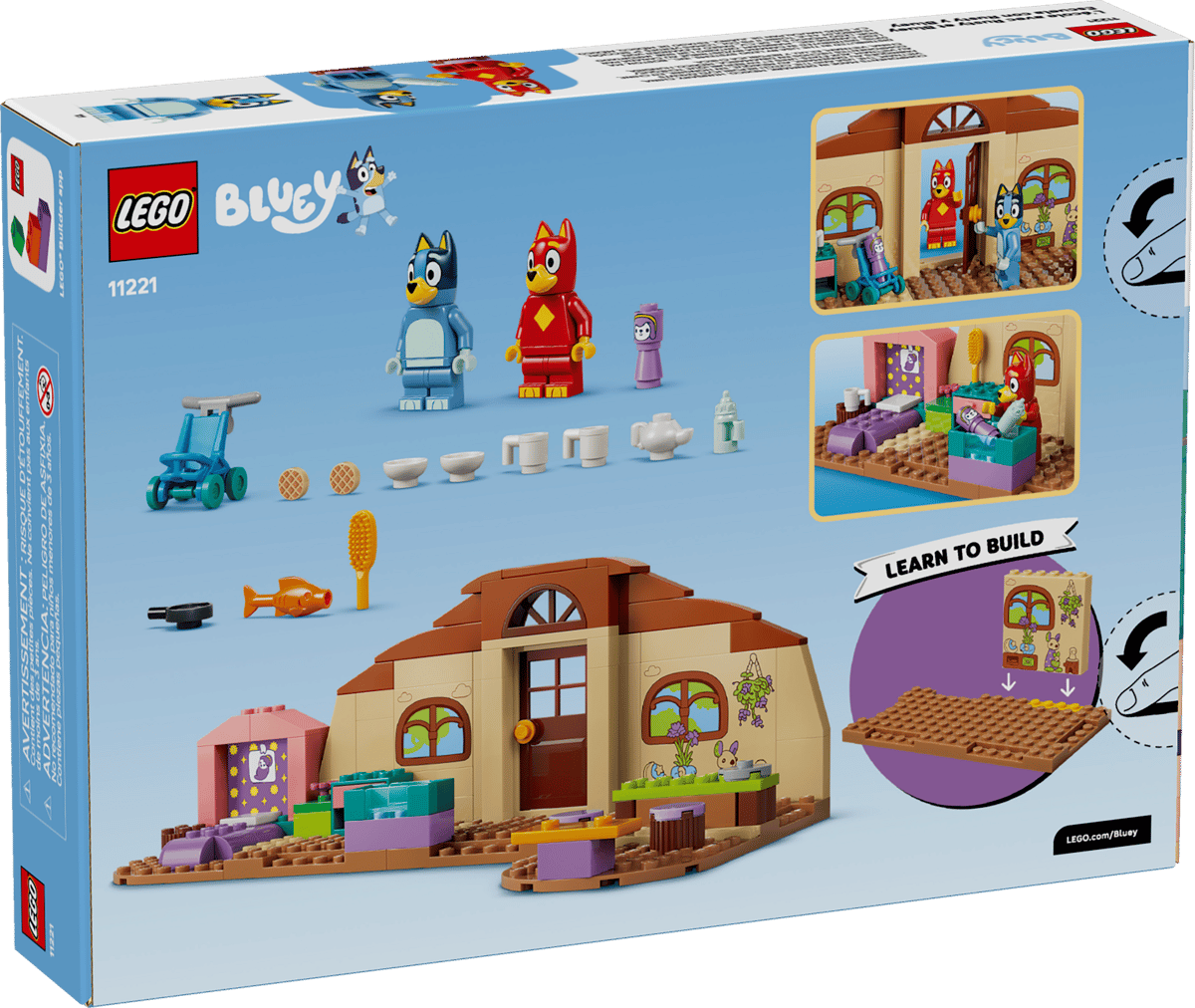 LEGO Bluey School with Rusty and Bluey (11221) | Bluey Building Set for Ages 4+